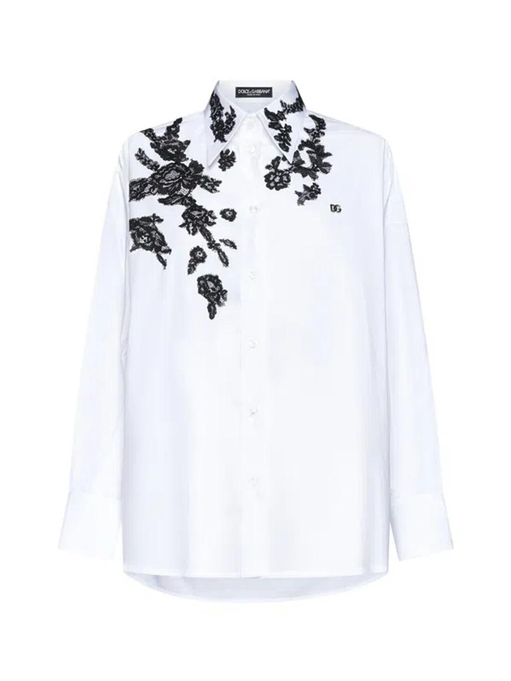 DOLCE & GABBANA Camicia In White Product Image