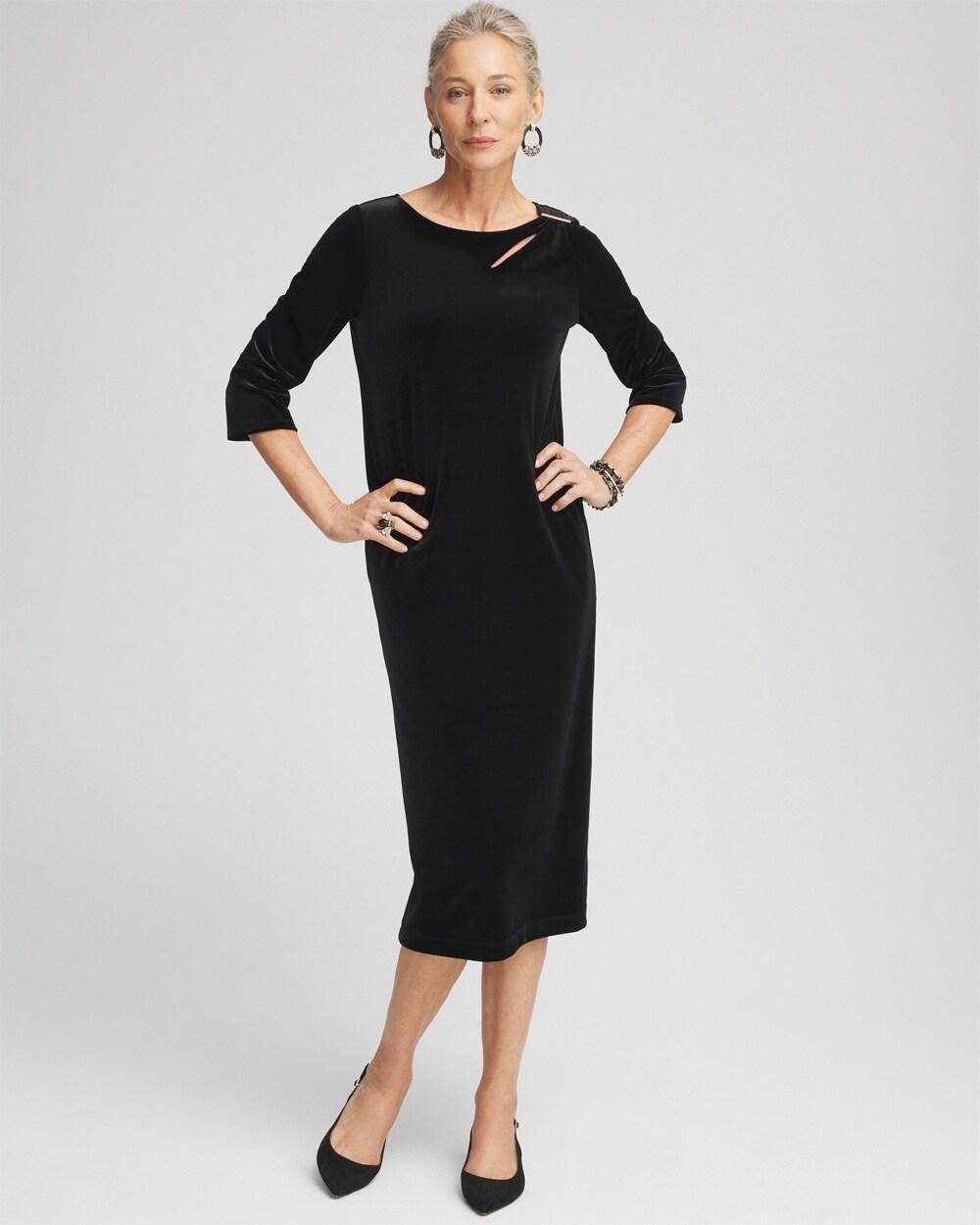 Travelers™ Collection Velvet Midi Dress Product Image