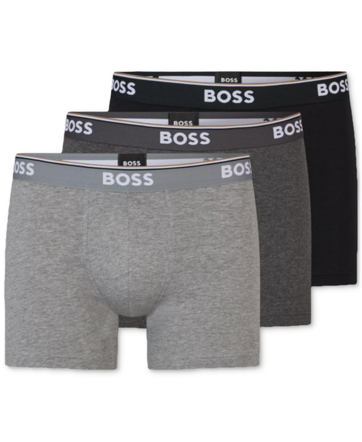 BOSS 3-Pack Power Stretch Cotton Boxer Briefs Product Image