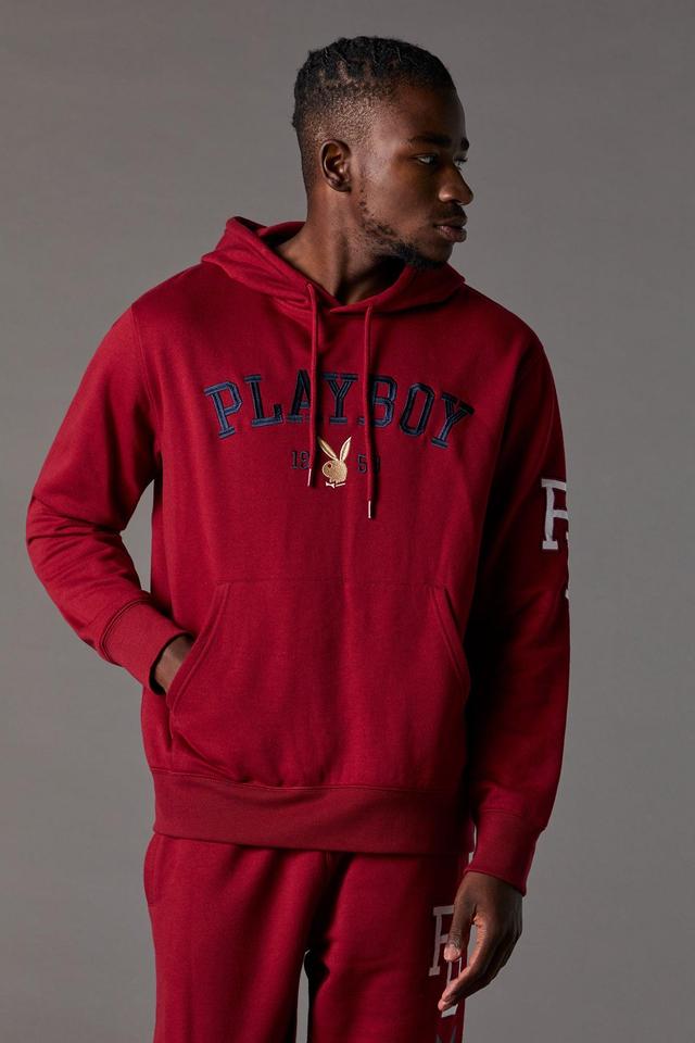 Playboy Embroidered Fleece Hoodie Male Product Image