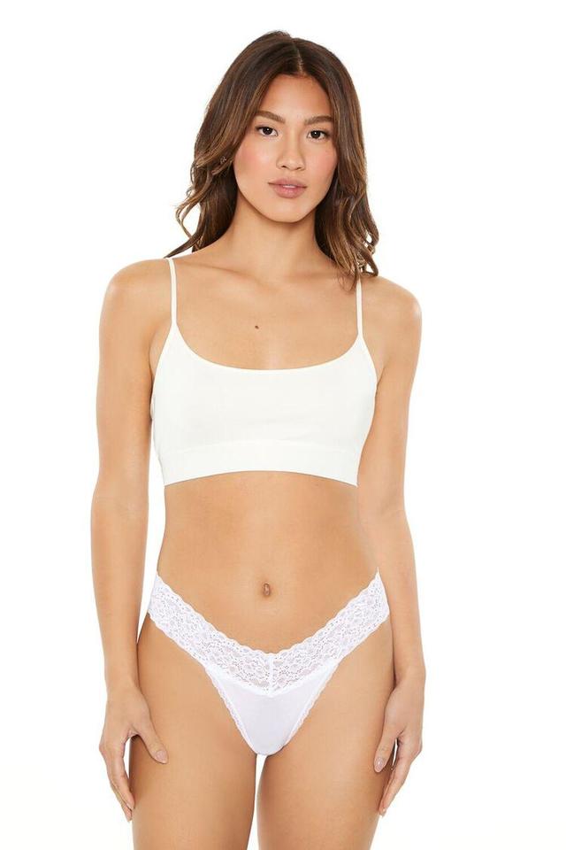 Lace-Trim Thong Panties | Forever 21 Product Image