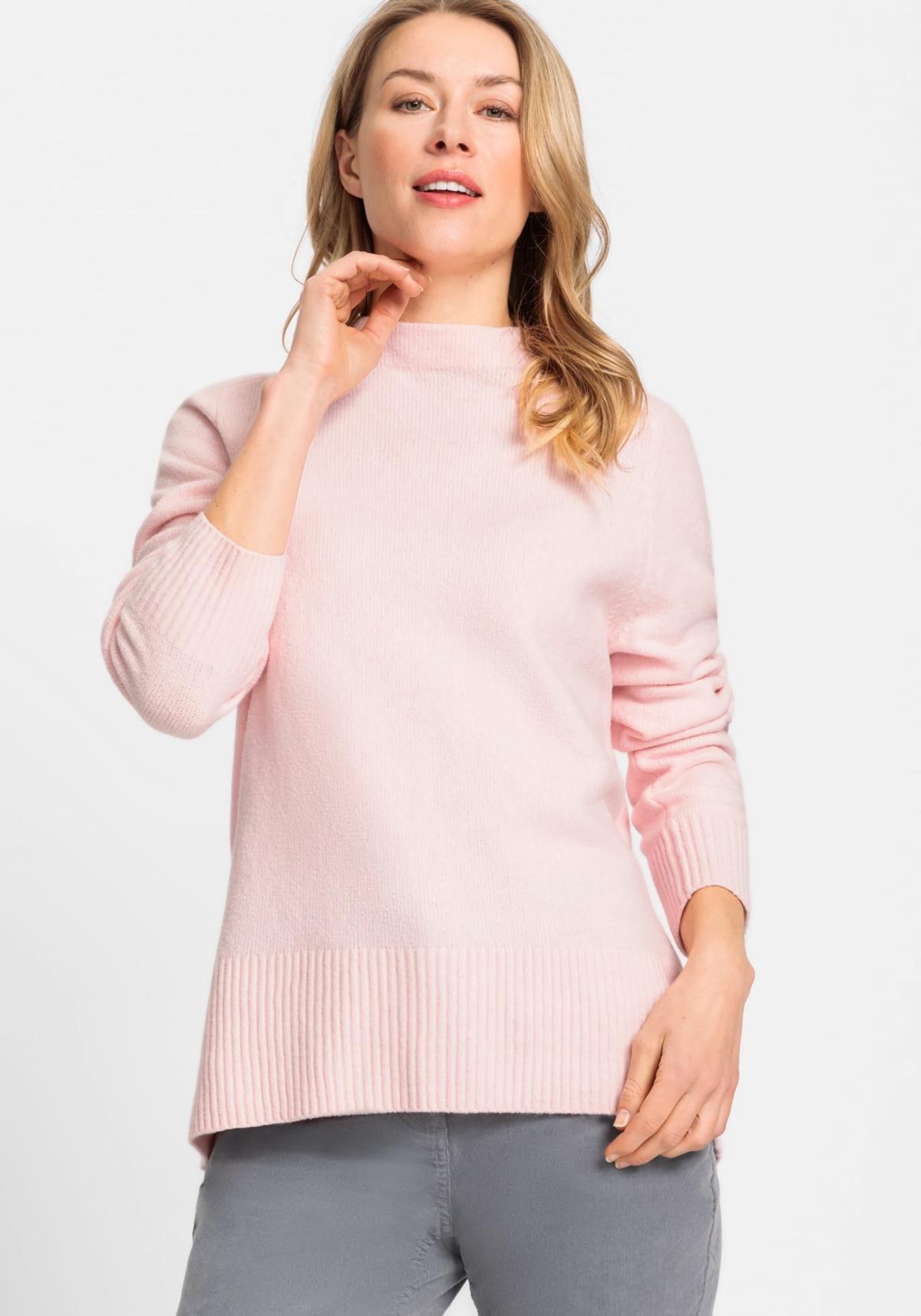 Olsen Womens Long Sleeve Funnel Neck Pullover Product Image