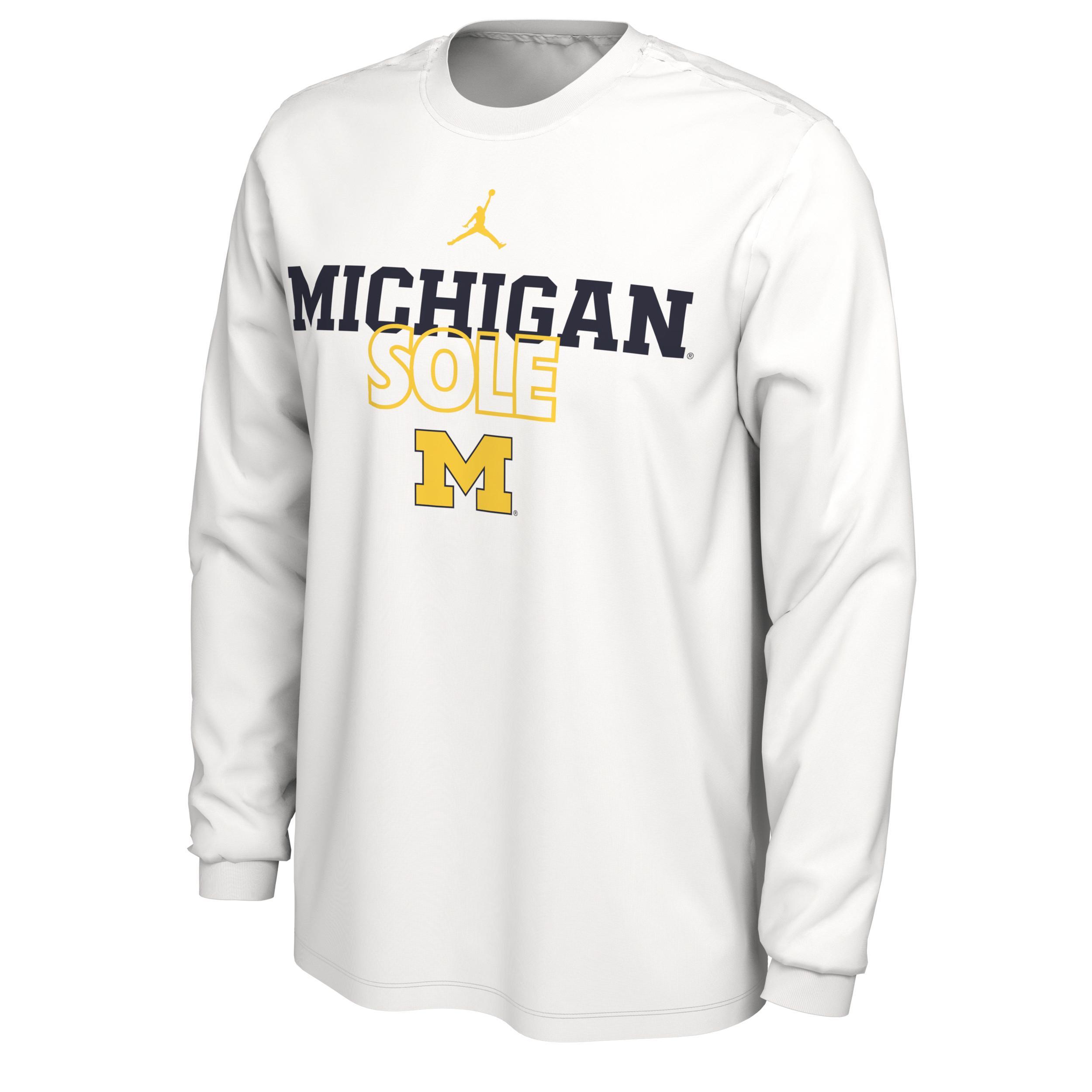 Mens Michigan Legend Jordan Dri-FIT College Long-Sleeve T-Shirt Product Image