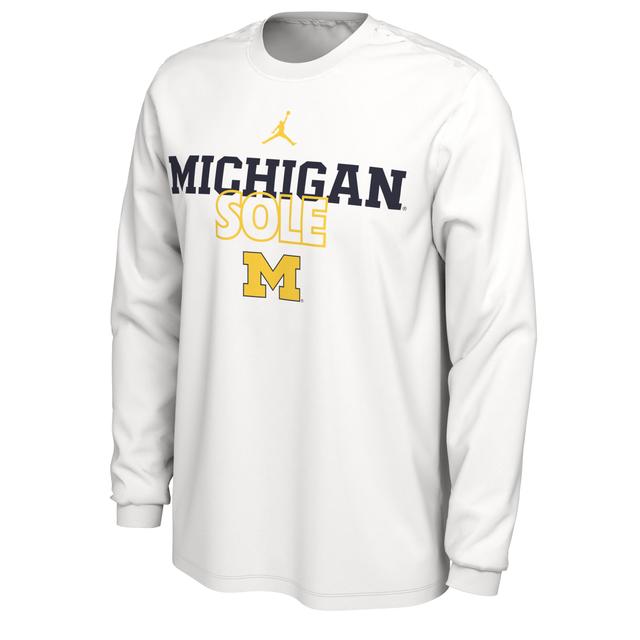 Mens Michigan Legend Jordan Dri-FIT College Long-Sleeve T-Shirt Product Image