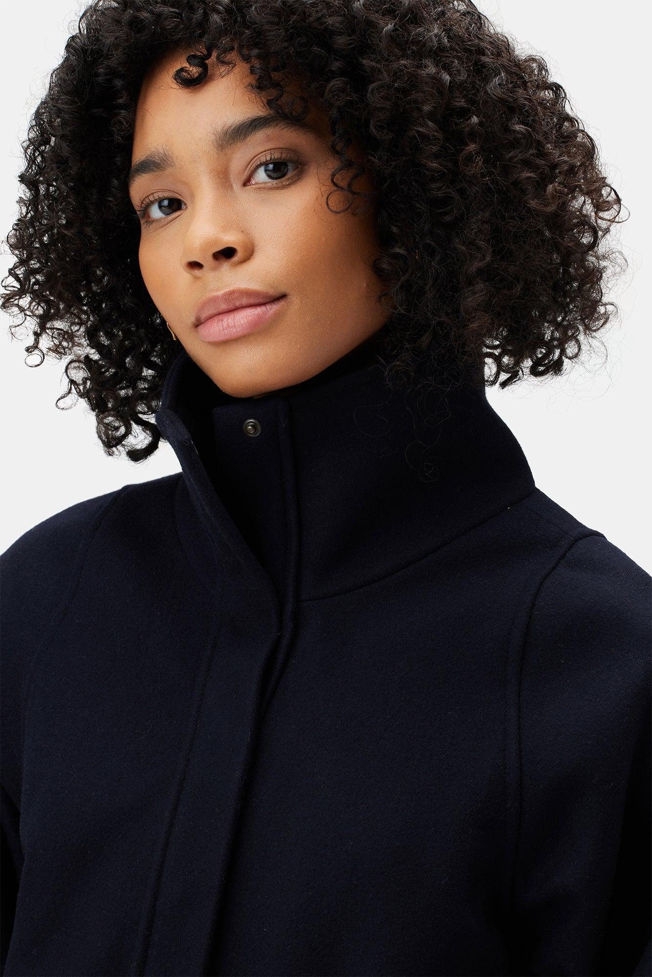 Joelle Wool Twill Jacket - Dark Navy Product Image