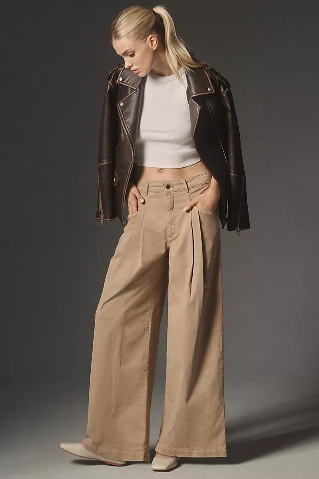 Maeve Oversized Wide-Leg Chino Pants Product Image