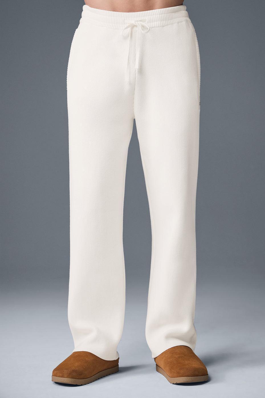 Scholar Straight Leg Sweatpant - Ivory Product Image