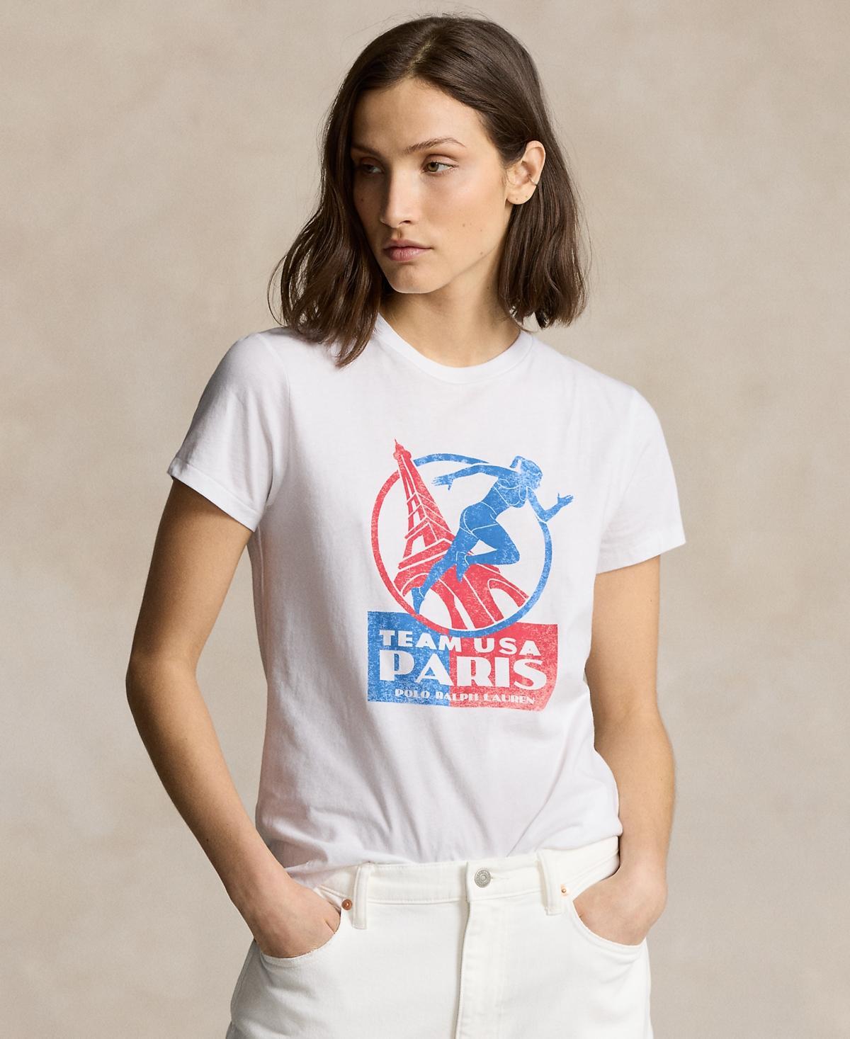 Polo Ralph Lauren Womens Team Usa Graphic Jersey Tee Product Image