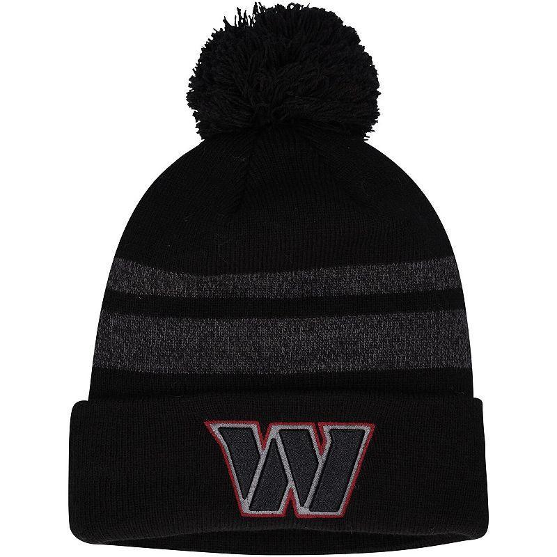 Mens New Era Black Washington Commanders Dispatch Cuffed Knit Hat With Pom Product Image