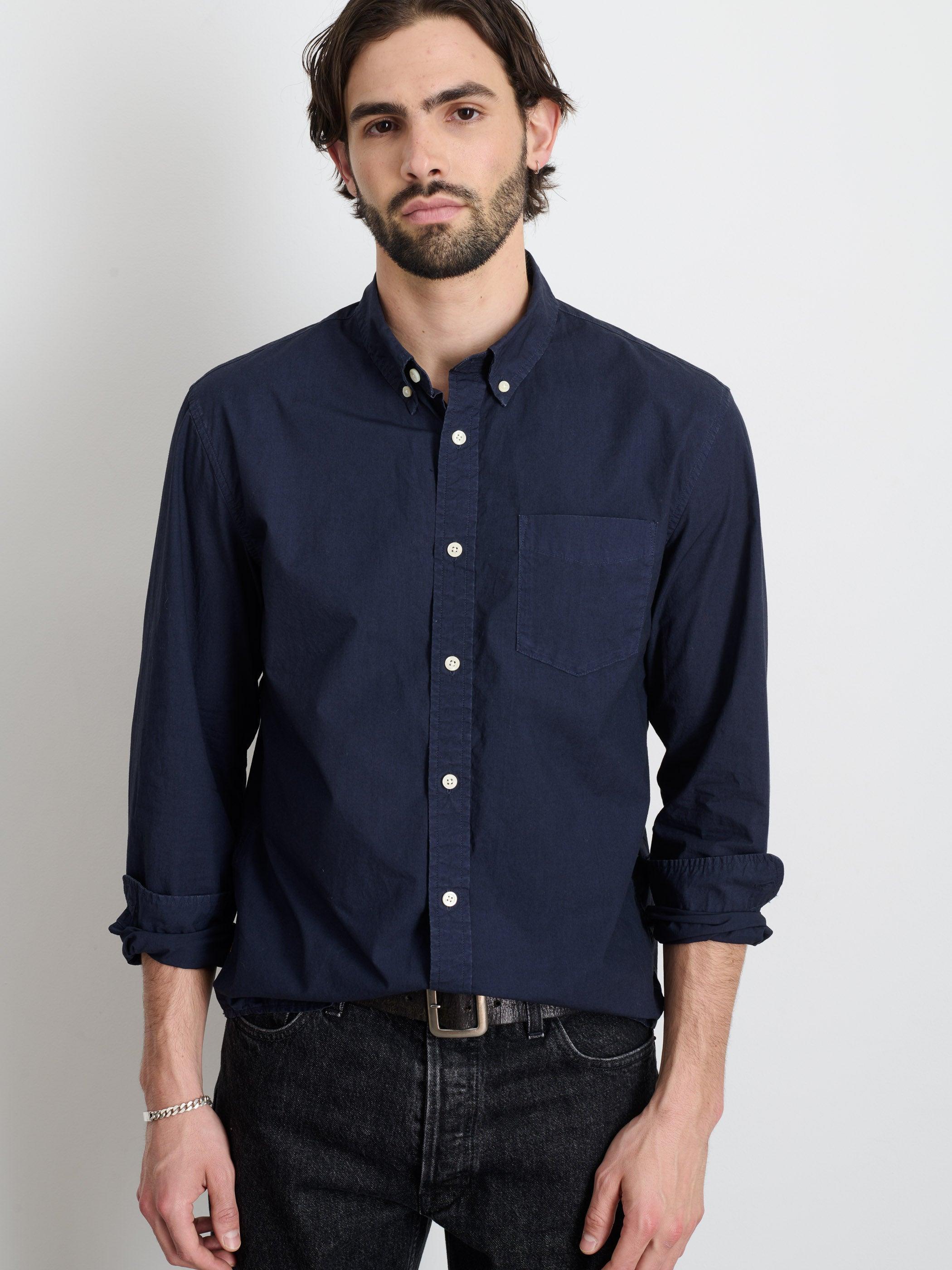 Mill Shirt in Cotton Poplin Male Product Image