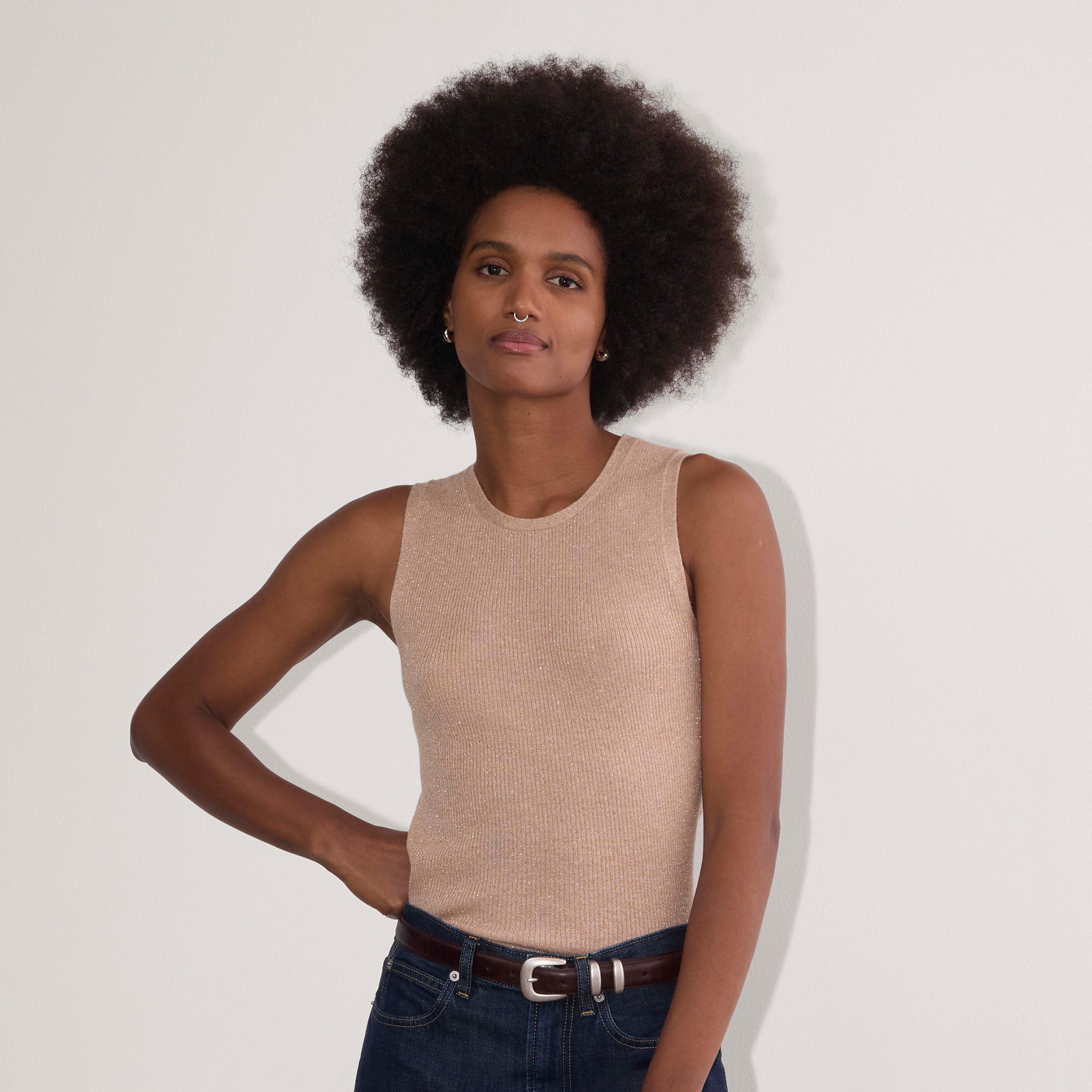 The Tank in Lurex Merino Product Image