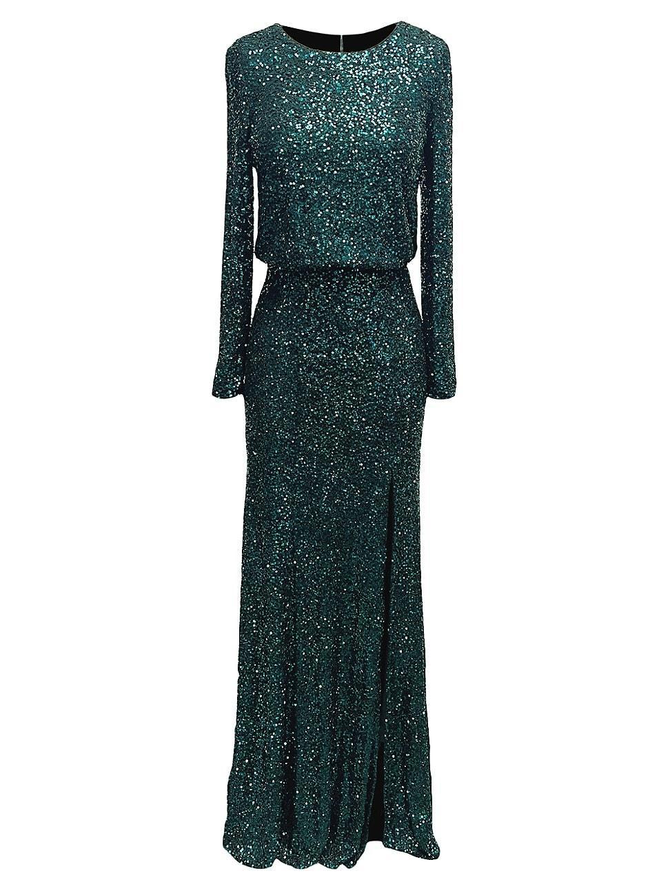 Womens Mischa Sequined Gown Product Image