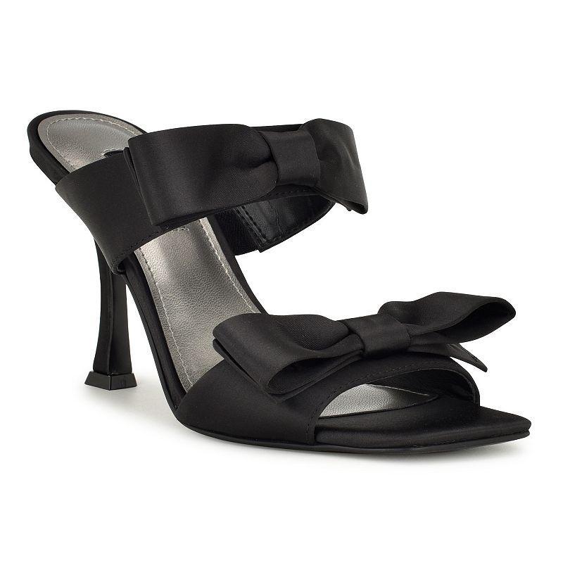 Nine West Womens Yoloh Square Toe Tapered Heel Dress Sandals Product Image