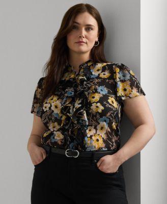 Plus Size Flutter-Sleeve Top Product Image