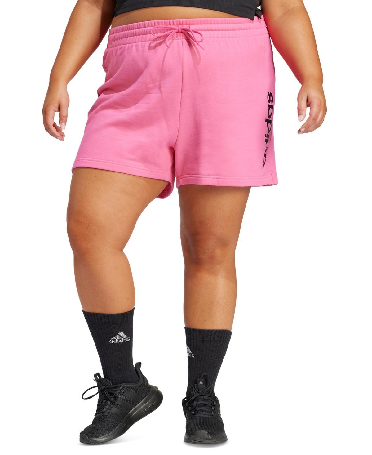 Plus Size adidas Essentials Linear French Terry Shorts, Womens Product Image