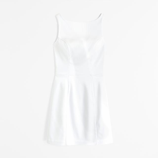 Slash Neck Mini Dress Product Image