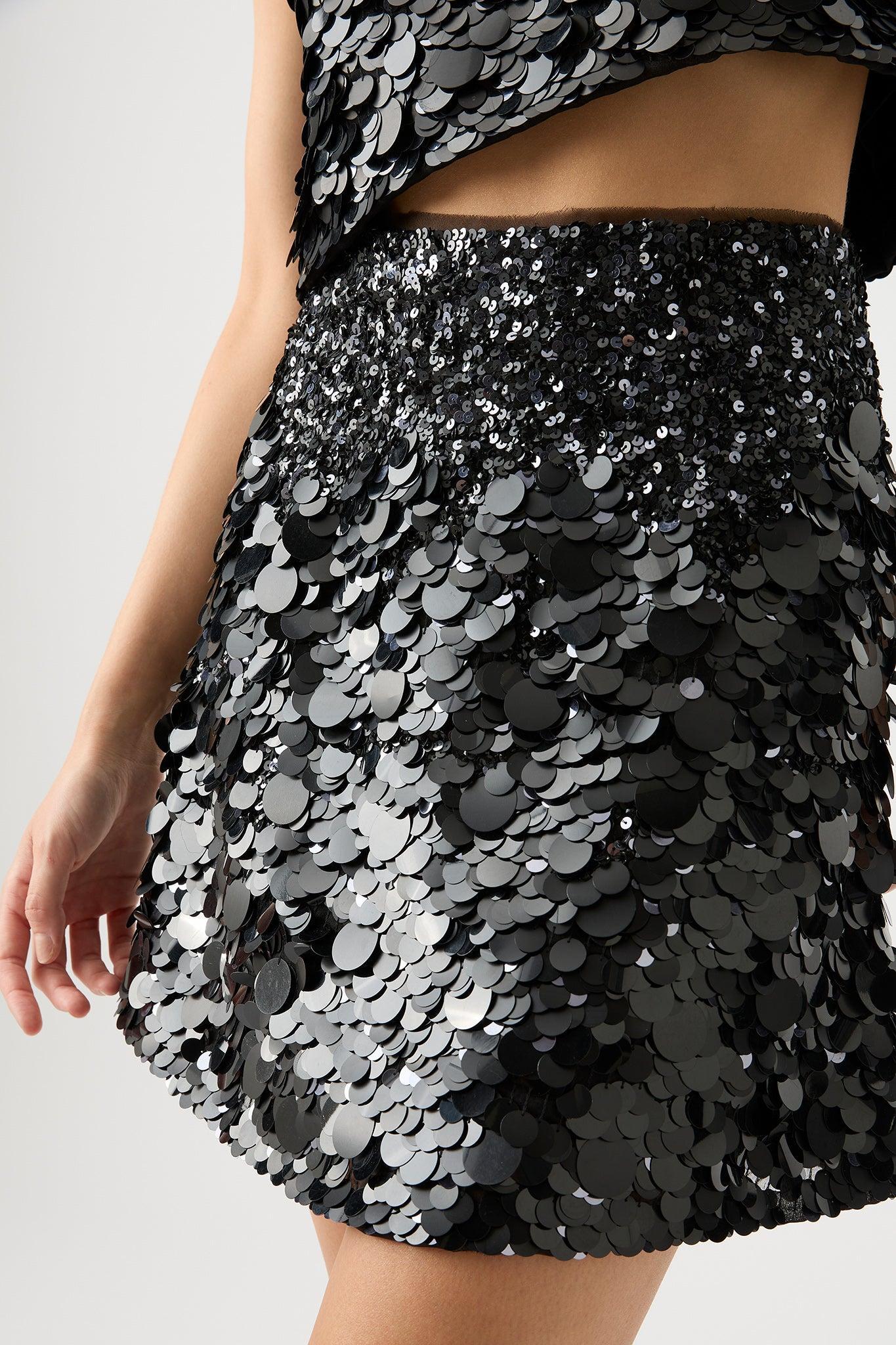 Cherie Sequin Mini Skirt Product Image