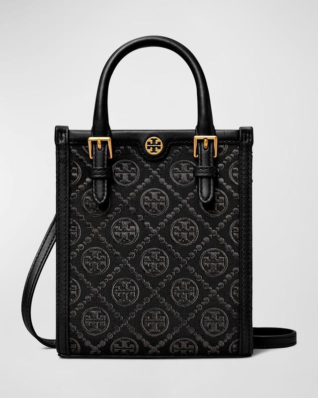 Tory Burch Mini T Monogram North/South Crossbody Tote Product Image