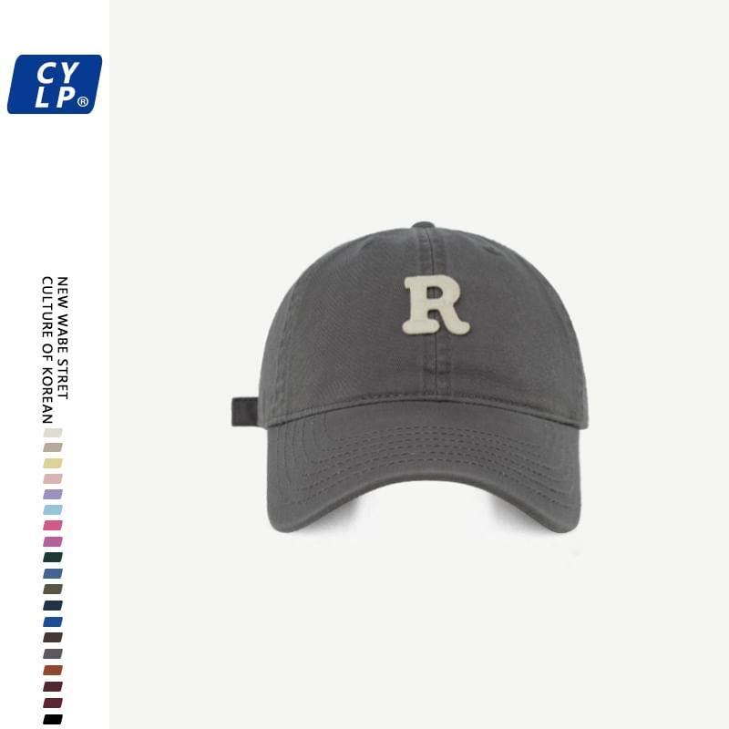 Lettering Applique Baseball Cap Product Image