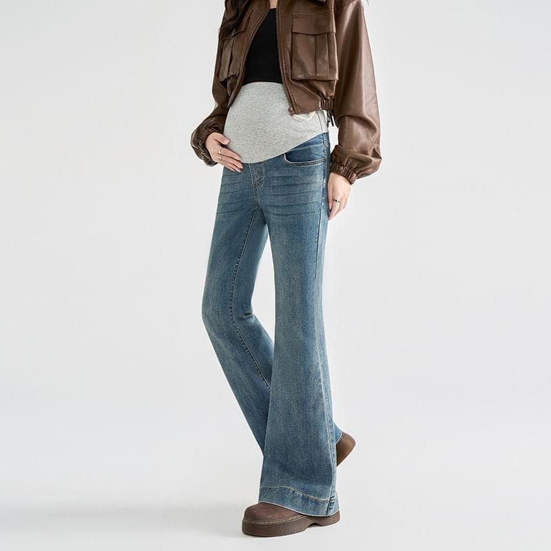 Maternity High Waist Flared Jeans Product Image