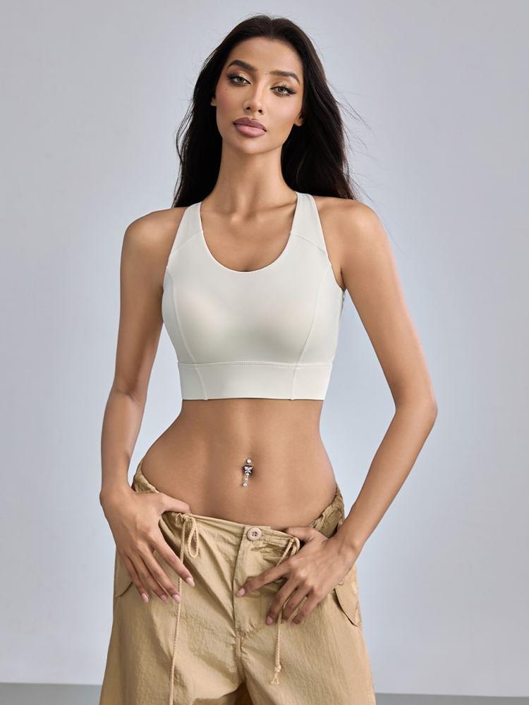 Plain Sports Bra Product Image