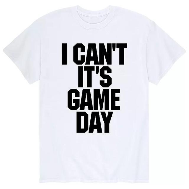 Mens I Cant Its Gameday Tee Athletic Grey Product Image