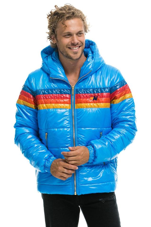 4 STRIPE LUXE TREKKER JACKET - GLOSSY BLUE Male Product Image