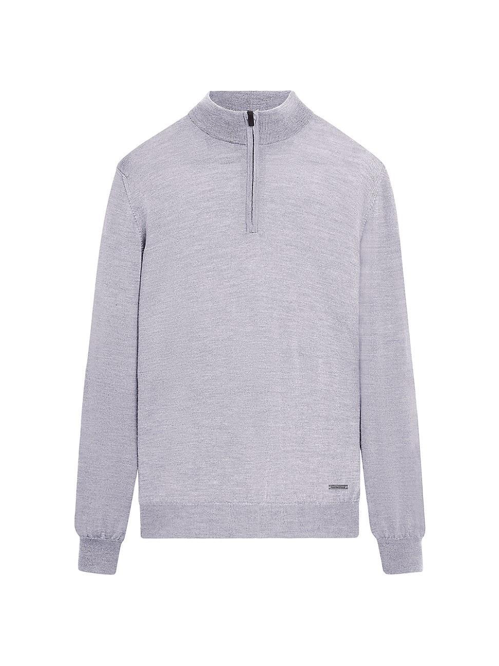 Mens Spencer Wool Half-Zip Sweater Product Image