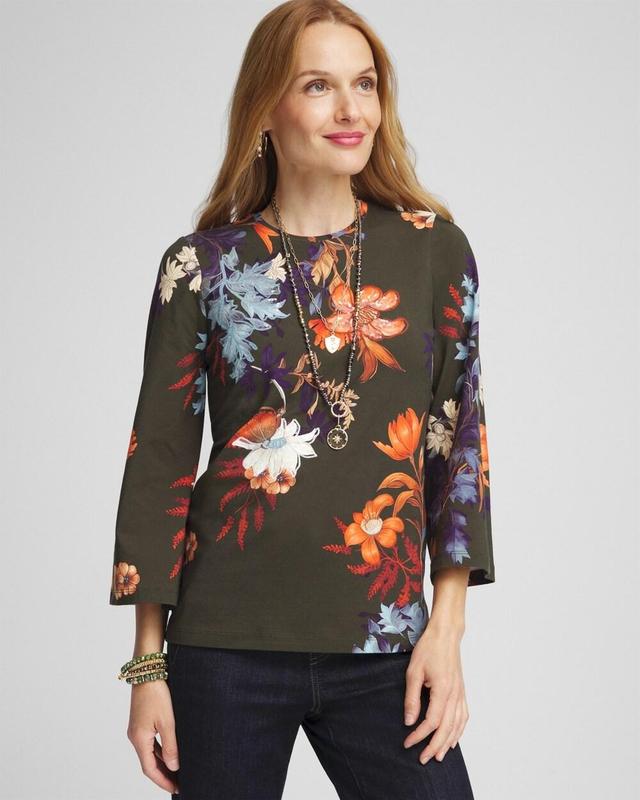 Women's Autumn Embroidered Sequin Tee Product Image