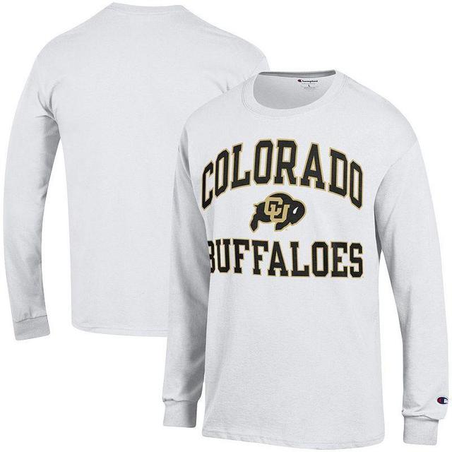 Mens Champion White Colorado Buffaloes High Motor Long Sleeve T-Shirt Product Image