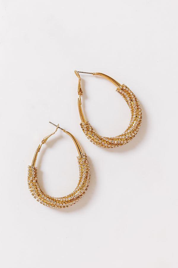 Full Of Sparkle Hoop Earrings Product Image