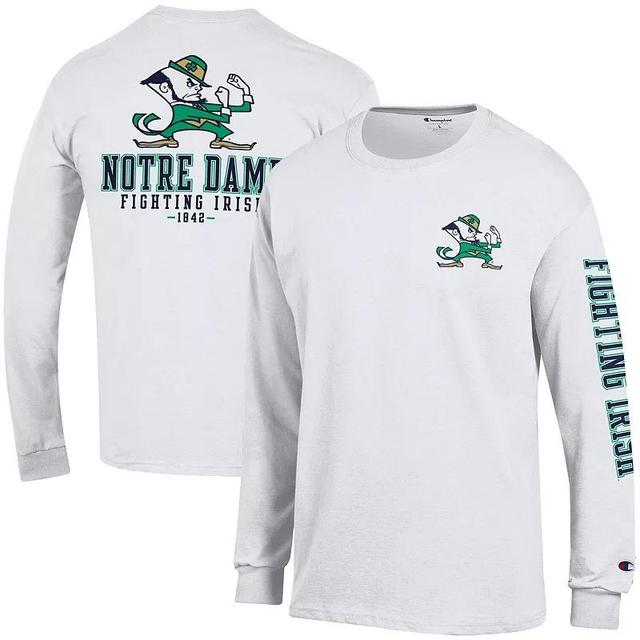 Mens Champion Notre Dame Fighting Irish Team Stack 3-Hit Long Sleeve T-Shirt Product Image