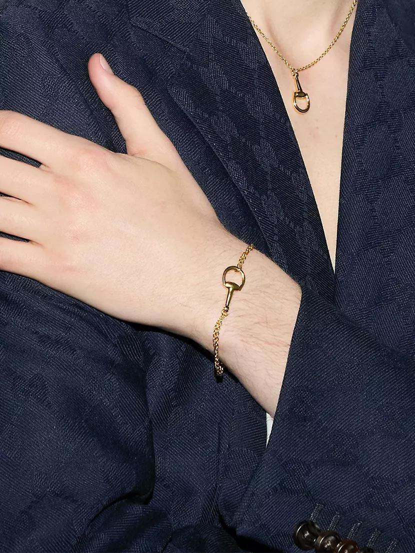 Horsebit 18K Yellow Gold Chain Bracelet Product Image