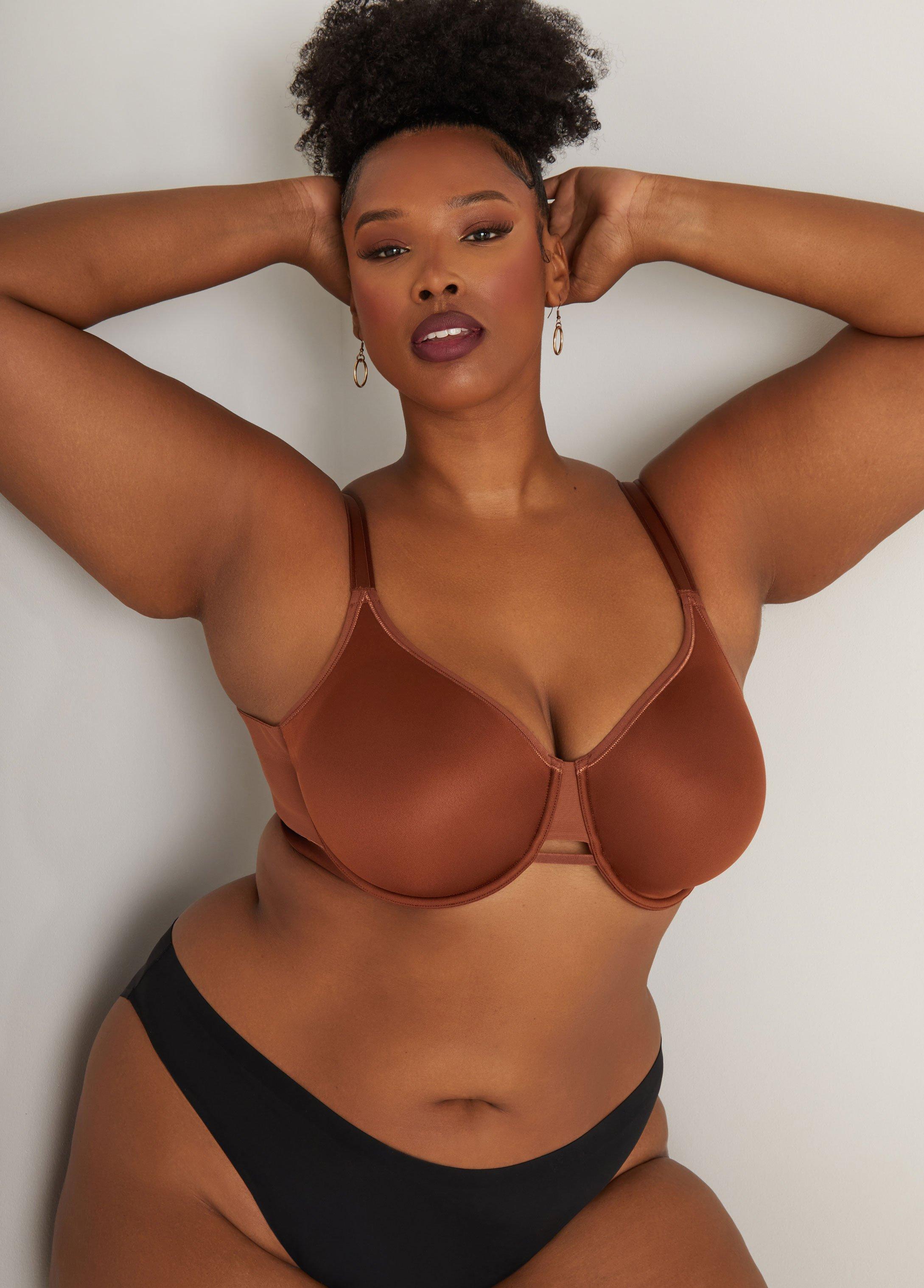 Plus Size Paneled Side Smoothing Minimizer Bra Ashley Stewart Product Image