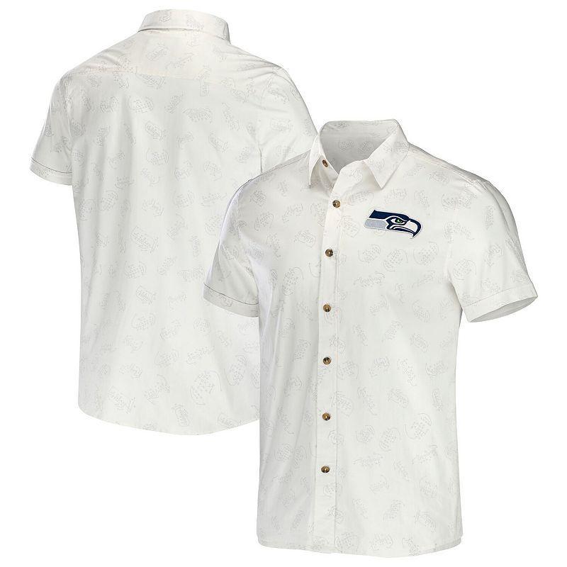 Mens NFL x Darius Rucker Collection by Fanatics Seattle Seahawks Woven Button-Up T-Shirt Product Image