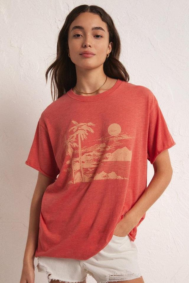 Z Supply Oversized Sunset Tee Tango Product Image