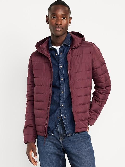 Water-Resistant Narrow-Channel Puffer Jacket Product Image