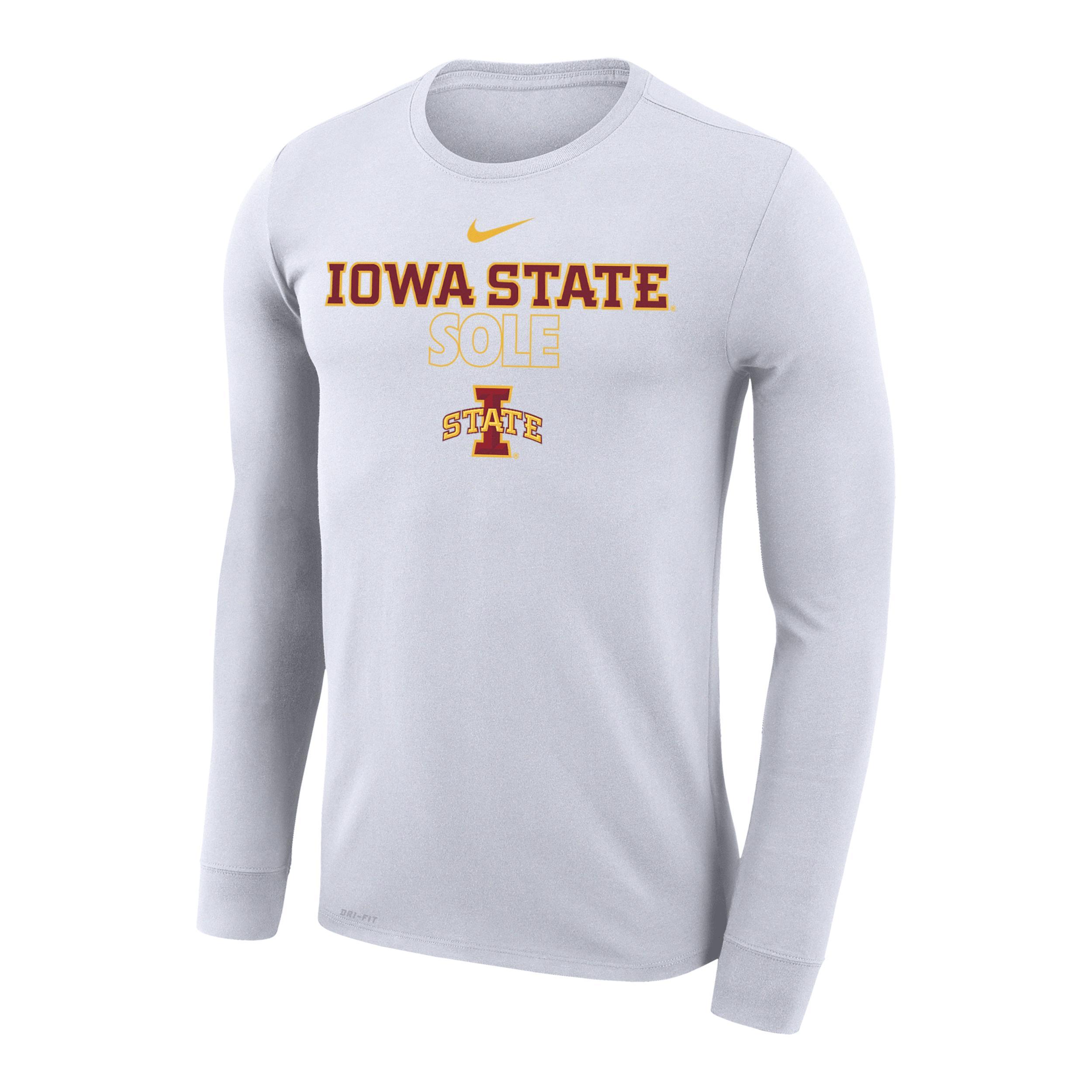 Nike Iowa State Cyclones On Court Bench Long Sleeve T-Shirt, Mens Product Image