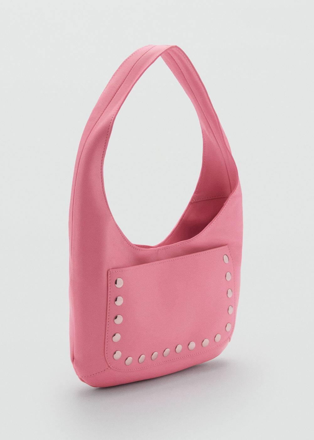 MANGO - Stud leather bag - One size - Women Product Image