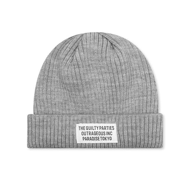 Wool Knit Watch Cap Type-1 - Grey Product Image