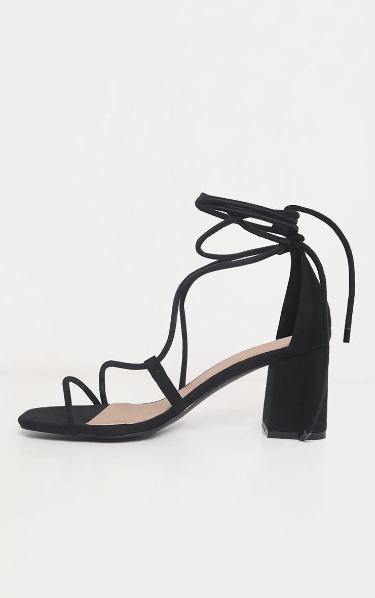 Black Block Heel Sandal Product Image