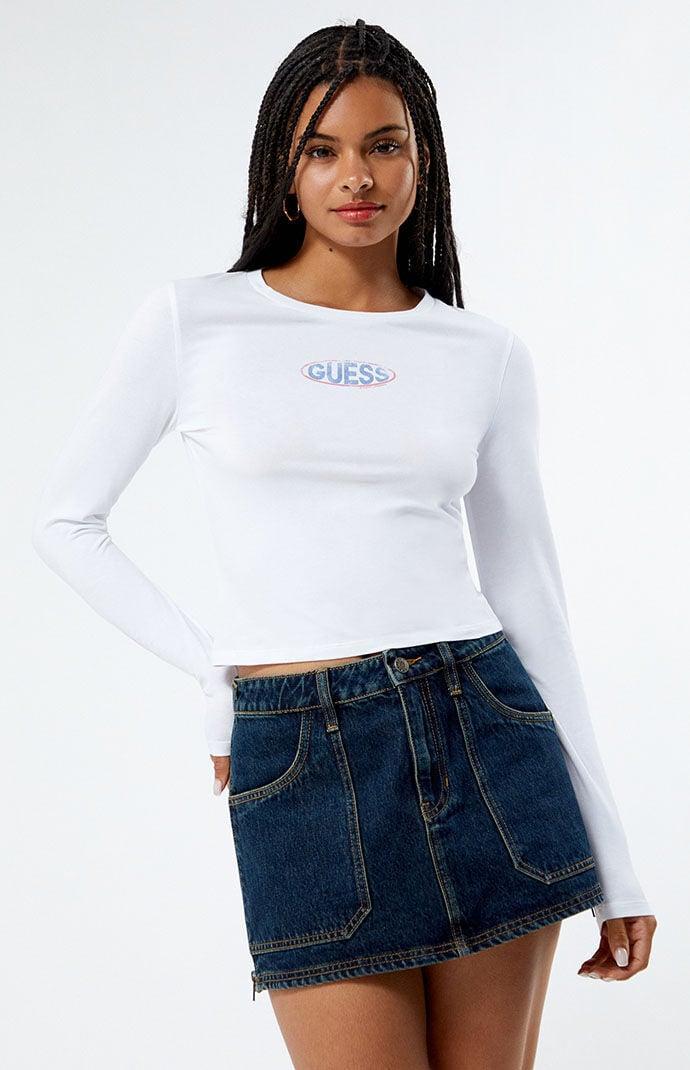 GUESS Originals Women's Zipper Mini Skirt - Product Image