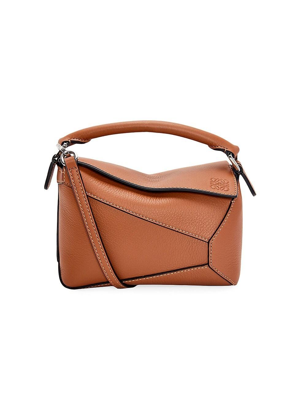 Womens Mini Puzzle Edge Leather Shoulder Bag product image