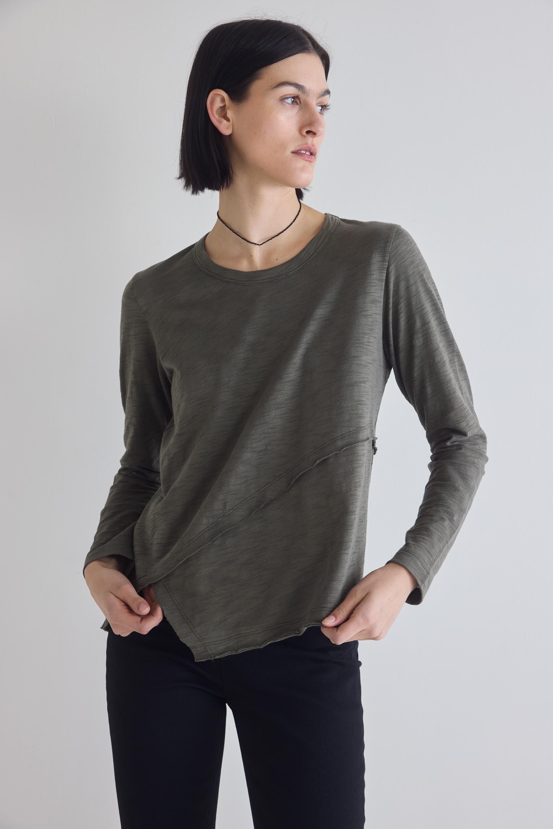 Inner Glow Asymmetric Long Sleeve Top Product Image