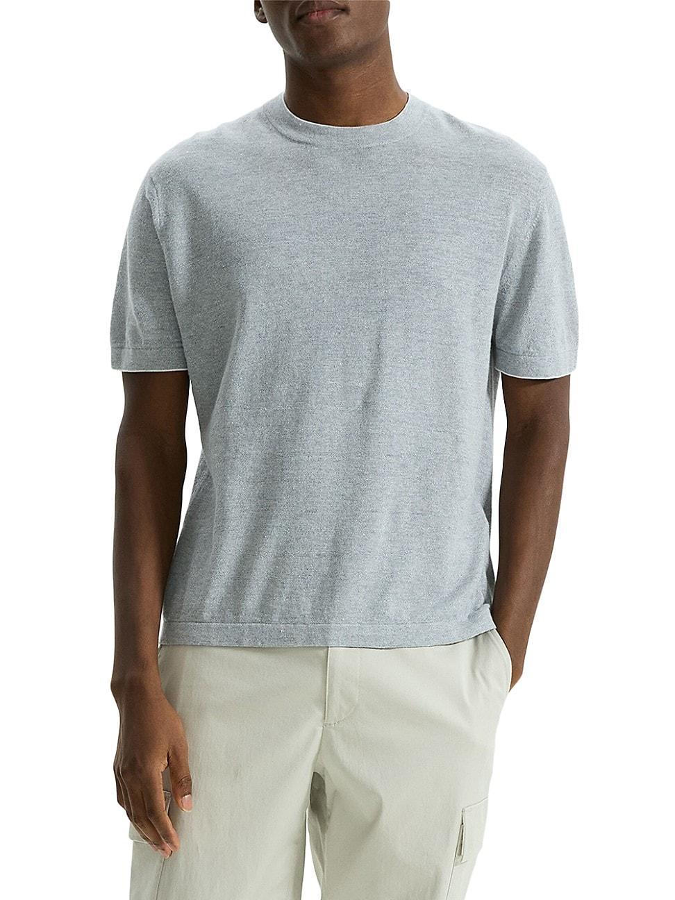 Mens Kolben Linen-Blend Crewneck T-Shirt Product Image