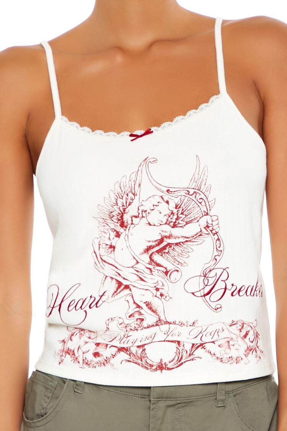 Heart Break Angel Embroidered Cami | Forever 21 Product Image