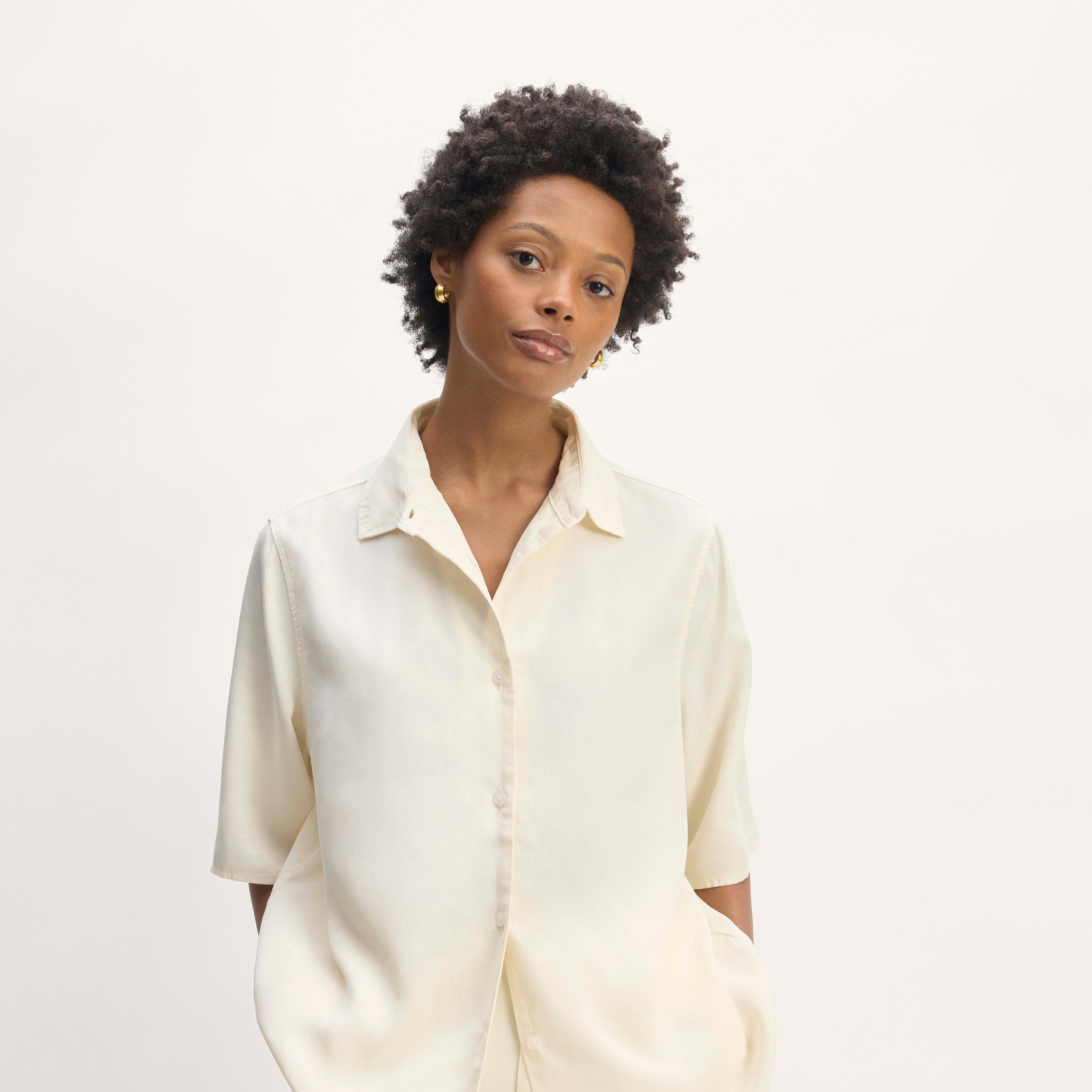 Womens Short-Sleeve Shirt in Butterlite by Everlane Product Image