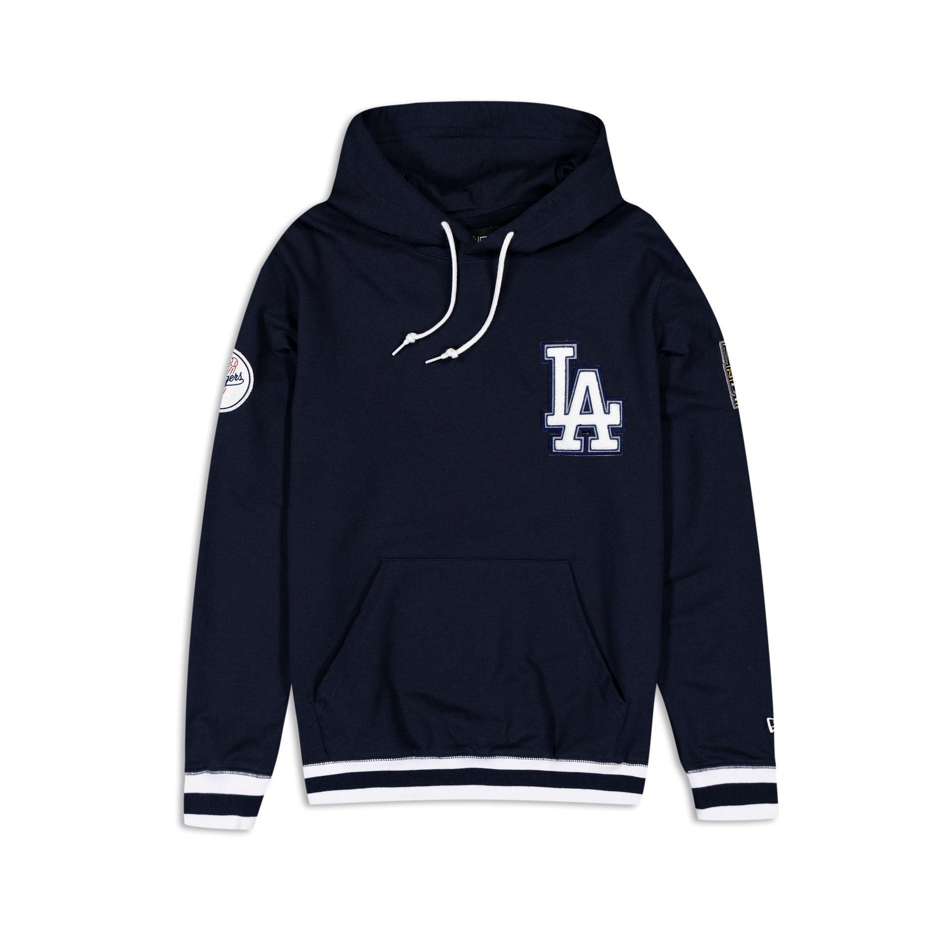 Los Angeles Dodgers Logo Select Color Flip Navy Hoodie Male Product Image