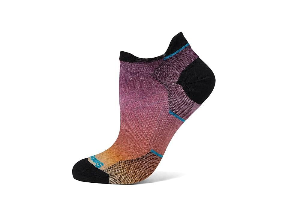 Smartwool Run Zero Cushion Ombre Print Low Ankle (Emerald ) Women's Low Cut Socks Shoes Product Image