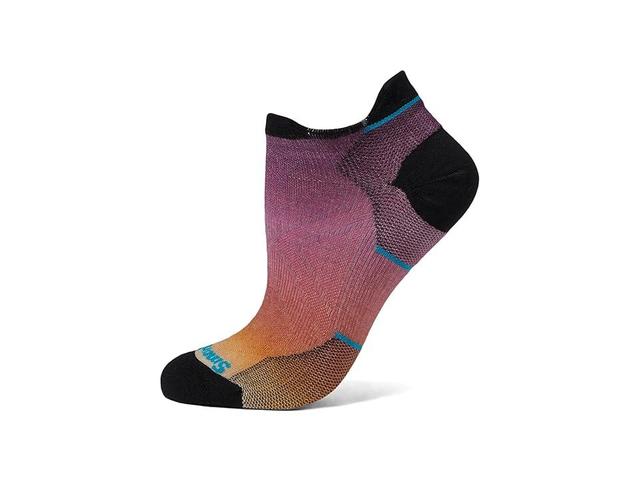 Smartwool Run Zero Cushion Ombre Print Low Ankle (Emerald ) Women's Low Cut Socks Shoes Product Image